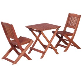 Set de bistró para niños 3 pzas madera maciza de eucalipto de vidaXL, Conjuntos de jardín - Ref: Foro24-45586, Precio: 76,70 ...