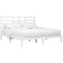 Estructura de cama madera maciza blanco 200x200 cm de vidaXL, Camas y somieres - Ref: Foro24-3105816, Precio: 134,99 €, Descu...