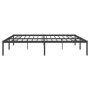 Black metal bed frame 180x200 cm by vidaXL, Beds and slatted bases - Ref: Foro24-350850, Price: 94,62 €, Discount: %