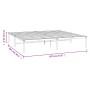 Estructura de cama de metal negro 180x200 cm de vidaXL, Camas y somieres - Ref: Foro24-350850, Precio: 94,62 €, Descuento: %