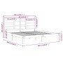 Estructura de cama madera maciza blanco 200x200 cm de vidaXL, Camas y somieres - Ref: Foro24-3105816, Precio: 134,99 €, Descu...