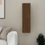 Wall-mounted TV stand in brown oak color, 30.5x30x110 cm by vidaXL, TV Furniture - Ref: Foro24-826680, Price: 52,51 €, Discou...