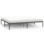 Estructura de cama de metal negro 183x213 cm de vidaXL, Camas y somieres - Ref: Foro24-350851, Precio: 98,69 €, Descuento: %