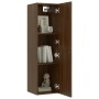 Wall TV cabinets 2 pcs brown oak 30.5x30x110 cm by vidaXL, TV Furniture - Ref: Foro24-826681, Price: 64,87 €, Discount: %