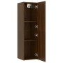 Wall TV cabinets 2 pcs brown oak 30.5x30x110 cm by vidaXL, TV Furniture - Ref: Foro24-826681, Price: 64,87 €, Discount: %