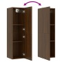 Wall TV cabinets 2 pcs brown oak 30.5x30x110 cm by vidaXL, TV Furniture - Ref: Foro24-826681, Price: 64,87 €, Discount: %