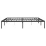 Black metal bed frame 193x203 cm by vidaXL, Beds and slatted bases - Ref: Foro24-350852, Price: 89,99 €, Discount: %