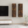 Wall-mounted TV furniture set, 2 units, smoked oak color, 30.5x30x110 cm by vidaXL, TV Furniture - Ref: Foro24-826677, Price:...