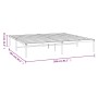 Schwarzer Metallbettrahmen 200x200 cm von vidaXL, Betten und Lattenroste - Ref: Foro24-350853, Preis: 96,90 €, Rabatt: %