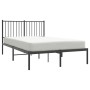 Estructura de cama con cabecero metal negro 120x200 cm de vidaXL, Camas y somieres - Ref: Foro24-350862, Precio: 93,68 €, Des...