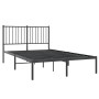 Estructura de cama con cabecero metal negro 120x200 cm de vidaXL, Camas y somieres - Ref: Foro24-350862, Precio: 93,68 €, Des...