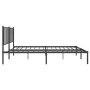 Bettgestell mit schwarzem Metallkopfteil 120x200 cm von vidaXL, Betten und Lattenroste - Ref: Foro24-350862, Preis: 90,64 €, ...