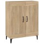 Oak-colored plywood sideboard 69.5x34x90 cm by vidaXL, Sideboards - Ref: Foro24-812144, Price: 78,54 €, Discount: %