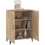 Oak-colored plywood sideboard 69.5x34x90 cm by vidaXL, Sideboards - Ref: Foro24-812144, Price: 78,54 €, Discount: %