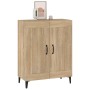 Oak-colored plywood sideboard 69.5x34x90 cm by vidaXL, Sideboards - Ref: Foro24-812144, Price: 78,54 €, Discount: %