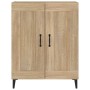 Oak-colored plywood sideboard 69.5x34x90 cm by vidaXL, Sideboards - Ref: Foro24-812144, Price: 78,54 €, Discount: %