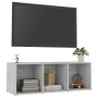 Mueble de TV madera contrachapada gris hormigón 107x35x37 cm de vidaXL, Muebles TV - Ref: Foro24-805538, Precio: 52,15 €, Des...