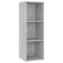 Mueble de TV madera contrachapada gris hormigón 107x35x37 cm de vidaXL, Muebles TV - Ref: Foro24-805538, Precio: 52,15 €, Des...