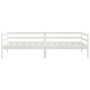 Sofá cama de madera maciza de pino blanco 90x200 cm de vidaXL, Camas y somieres - Ref: Foro24-806931, Precio: 114,47 €, Descu...