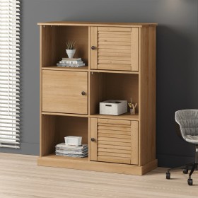 Librería VIGO madera maciza de pino 90x35x114,5 cm de vidaXL, Librerías y estanterías - Ref: Foro24-353181, Precio: 181,26 €,...