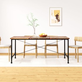 Recycled solid wood dining table 180 cm by vidaXL, Kitchen and dining tables - Ref: Foro24-243995, Price: 306,83 €, Discount: %