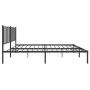 Estructura de cama con cabecero metal negro 150x200 cm de vidaXL, Camas y somieres - Ref: Foro24-350866, Precio: 119,94 €, De...