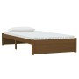 Estructura de cama madera maciza marrón miel 100x200 cm de vidaXL, Camas y somieres - Ref: Foro24-814942, Precio: 140,69 €, D...