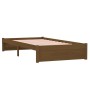 Estructura de cama madera maciza marrón miel 100x200 cm de vidaXL, Camas y somieres - Ref: Foro24-814942, Precio: 140,69 €, D...