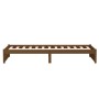 Estructura de cama madera maciza marrón miel 100x200 cm de vidaXL, Camas y somieres - Ref: Foro24-814942, Precio: 140,69 €, D...