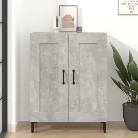 Concrete gray plywood sideboard 69.5x34x90 cm by vidaXL, Sideboards - Ref: Foro24-812145, Price: 77,99 €, Discount: %