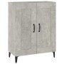 Concrete gray plywood sideboard 69.5x34x90 cm by vidaXL, Sideboards - Ref: Foro24-812145, Price: 77,22 €, Discount: %