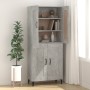 Concrete gray plywood sideboard 69.5x34x90 cm by vidaXL, Sideboards - Ref: Foro24-812145, Price: 77,22 €, Discount: %