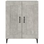 Aparador de madera contrachapada gris hormigón 69,5x34x90 cm de vidaXL, Aparadores - Ref: Foro24-812145, Precio: 77,22 €, Des...