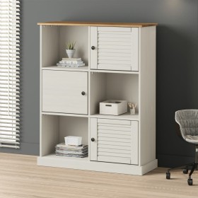 VIGO solid white pine wood bookcase 90x35x114.5 cm by vidaXL, Bookcases and shelves - Ref: Foro24-353182, Price: 178,04 €, Di...