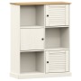 Librería VIGO madera maciza de pino blanco 90x35x114,5 cm de vidaXL, Librerías y estanterías - Ref: Foro24-353182, Precio: 18...