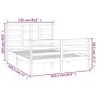 Solid wood bed frame 120x190 cm by vidaXL, Beds and slatted bases - Ref: Foro24-3105830, Price: 112,99 €, Discount: %