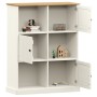 Librería VIGO madera maciza de pino blanco 90x35x114,5 cm de vidaXL, Librerías y estanterías - Ref: Foro24-353182, Precio: 17...