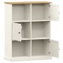 Librería VIGO madera maciza de pino blanco 90x35x114,5 cm de vidaXL, Librerías y estanterías - Ref: Foro24-353182, Precio: 17...