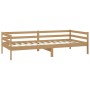 Sofá cama madera maciza de pino marrón miel 90x200 cm de vidaXL, Camas y somieres - Ref: Foro24-806933, Precio: 88,90 €, Desc...