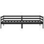 Sofá cama de madera maciza de pino negro 90x200 cm de vidaXL, Camas y somieres - Ref: Foro24-806934, Precio: 113,45 €, Descue...