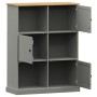 Librería VIGO madera maciza de pino gris 90x35x114,5 cm de vidaXL, Librerías y estanterías - Ref: Foro24-353183, Precio: 180,...