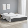 Gray solid wood bed frame 120x200 cm by vidaXL, Beds and slatted bases - Ref: Foro24-820049, Price: 105,99 €, Discount: %