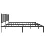 Estructura de cama con cabecero metal negro 180x200 cm de vidaXL, Camas y somieres - Ref: Foro24-350868, Precio: 119,81 €, De...