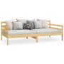 Solid pine wood sofa bed 90x200 cm by vidaXL, Beds and slatted bases - Ref: Foro24-806935, Price: 83,74 €, Discount: %