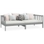 Solid gray pine wood sofa bed 90x200 cm by vidaXL, Beds and slatted bases - Ref: Foro24-806942, Price: 134,99 €, Discount: %