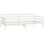 Sofá cama de madera maciza de pino blanco 90x200 cm de vidaXL, Camas y somieres - Ref: Foro24-806936, Precio: 130,43 €, Descu...