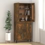 Aparador de madera de ingeniería roble ahumado 69,5x34x90 cm de vidaXL, Aparadores - Ref: Foro24-817342, Precio: 71,70 €, Des...