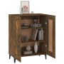 Aparador de madera de ingeniería roble ahumado 69,5x34x90 cm de vidaXL, Aparadores - Ref: Foro24-817342, Precio: 71,70 €, Des...