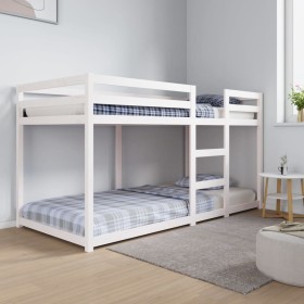 Solid pine wood bunk bed 90x200 cm by vidaXL, Beds and slatted bases - Ref: Foro24-821645, Price: 172,99 €, Discount: %