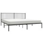 Bed frame with black metal headboard 193x203 cm by vidaXL, Beds and slatted bases - Ref: Foro24-350870, Price: 100,25 €, Disc...